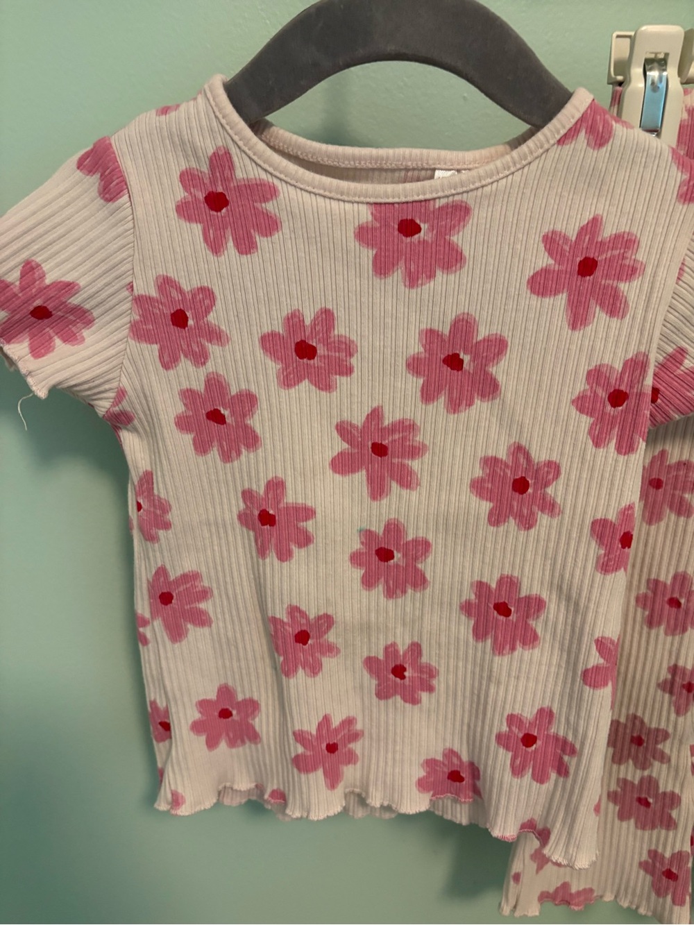 Zara Floral Ribbed Set - Picture 2 of 6